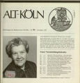 Mitteilungen des Heimatvereins Alt-Köln / Nr. 91, Dezember 1993