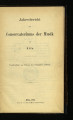 Jahresbericht des Conservatoriums der Musik in Köln / 1884/85