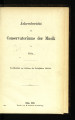 Jahresbericht des Conservatoriums der Musik in Köln / 1898/99