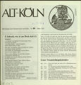 Mitteilungen des Heimatvereins Alt-Köln / Nr. 80, März 1991