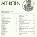 Mitteilungen des Heimatvereins Alt-Köln / Register der Hefte 61-70