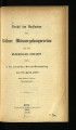 Bericht des Vorstandes des Kölner Männergesangvereins / 1899/00