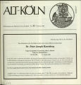 Mitteilungen des Heimatvereins Alt-Köln / Nr. 53, Februar 1984