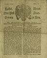 Kaiserliche Reichs-Ober-Post-Amts-Zeitung zu Köln / 1794 (unvollständig)