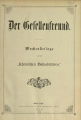 Titelblatt (Seite I)