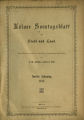 Kölner Sonntagsblatt für Stadt und Land / 2. Jahrgang 1873