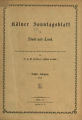 Kölner Sonntagsblatt für Stadt und Land / 6. Jahrgang 1877