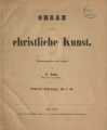 Organ für christliche Kunst / 4. Jahrgang 1854