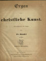 Organ für christliche Kunst / 5. Jahrgang 1855