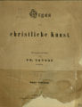 Organ für christliche Kunst / 8. Jahrgang 1858