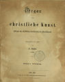 Organ für christliche Kunst / 10. Jahrgang 1860