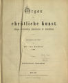 Organ für christliche Kunst / 15. Jahrgang 1865