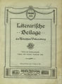 Literarische Beilage der Kölnischen Volkszeitung / 51. Jahrgang 1910