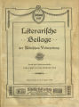 Literarische Beilage der Kölnischen Volkszeitung / 53. Jahrgang 1912