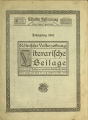 Literarische Beilage der Kölnischen Volkszeitung / 54. Jahrgang 1913