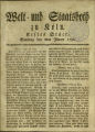 Welt- und Staatsboth zu Köln / 1796