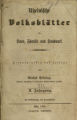 Rheinische Volksblätter für Haus, Familie und Handwerk / 2. Jahrgang 1855