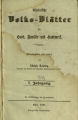 Rheinische Volksblätter für Haus, Familie und Handwerk / 5. Jahrgang 1858