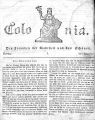 Colonia / 1821, April-Dezember