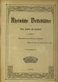 Rheinische Volksblätter für Haus, Familie und Handwerk / 53. Jahrgang 1906