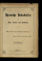 Rheinische Volksblätter für Haus, Familie und Handwerk / 41. Jahrgang 1894