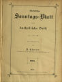 Rheinisches Sonntagsblatt für das katholische Volk / 1908