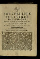 Le nouvelliste politique d'Allemagne / 1780 (unvollst.)