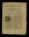 Gazette de Cologne / 1763 (unvollständig)