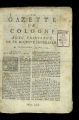 Gazette de Cologne / 1743 (unvollständig)
