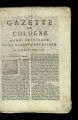 Gazette de Cologne / 1746 (unvollständig)