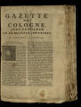 Gazette de Cologne / 1759 (unvollständig)