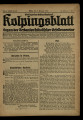 Kolpingsblatt / 13. Jahrgang 1913