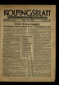 Kolpingsblatt / 26. Jahrgang 1926