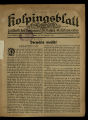 Kolpingsblatt / 21. Jahrgang 1921