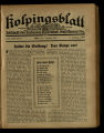 Kolpingsblatt / 23. Jahrgang 1923