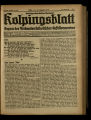 Kolpingsblatt / 19. Jahrgang 1919