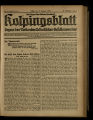 Kolpingsblatt / 20. Jahrgang 1920
