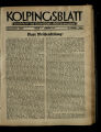 Kolpingsblatt / 31. Jahrgang 1931
