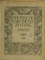 Rheinische Musik- und Theater-Zeitung / 9. Jahrgang 1908