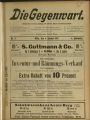 Die Gegenwart / 6. Jahrgang 1907