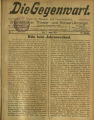 Die Gegenwart / 20. Jahrgang 1921