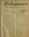 Die Gegenwart / 22. Jahrgang 1923