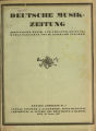 Deutsche Musik-Zeitung / 38. Jahrgang 1937