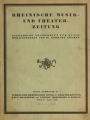 Rheinische Musik- und Theater-Zeitung / 31. Jahrgang 1930