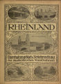 Rheinland / 1. Jahrgang 1911 (unvollständig)