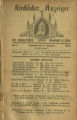 Kirchlicher Anzeiger der evangelischen Gemeinde zu Köln  / 1884