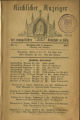 Kirchlicher Anzeiger der evangelischen Gemeinde zu Köln  / 1887