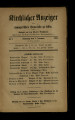 Kirchlicher Anzeiger der evangelischen Gemeinde zu Köln  / 1877