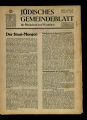 Jüdisches Gemeindeblatt für Rheinland und Westfalen / 7. Jahrgang 1937,Mai-Dezember...
