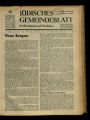 Jüdisches Gemeindeblatt für Rheinland und Westfalen / 8. Jahrgang 1938 (unvollständig)